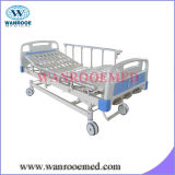 Bam302b Hospital Furniture 3 Crank Manual Bed with Foldaway Railings