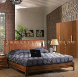 Solid Wooden Bed Modern Double Beds (M-X2296)