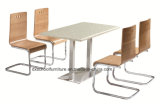 Wooden Furniture Fast-Food Table and Chair for Dining