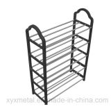 Amazon Sales Portable Knocked Down 5 Levels Metal Shoe Rack