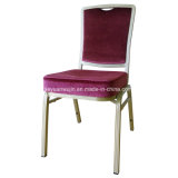 Stacked Aluminum Fabric Cushioned Restaurant Catering Chairs