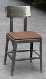 Metal Industrial Restaurant Dining PU Cushion Furniture Lyon Chair