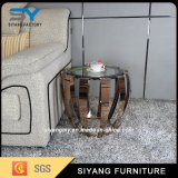 Modern Hotel Furniture Glass Table Round Side Table Tea Table