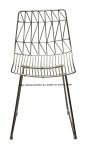 Modern Classic Restaurant Metal Wire Dining Bend Wire Chair