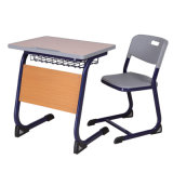 Wooden Desk with Plastic Chair for School Classroom Furniture