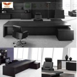 Modern Black L Shape Executive Office Table Desk (HY-0898)