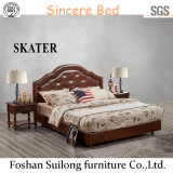 Top Modern Design American Style Fabric Bed Leather Bed Bedroom Bed