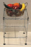 Adjustable Chrome Mini Metal Kitchen Wire Rack Shelf (LD453060C2C)