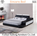 Lb3317 Genuine Leather Modern Bed