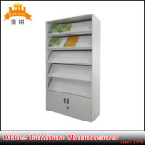 Fas-068 Steel Bookcase School Furniture Library Magazine Book Shelf