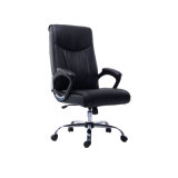 Good Quality High Back PU Leather Chrome Base Office Chair (FS-8904)