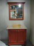 Solid Wood Oak Wooden Vanity Cabinet (JX-VCSW006)