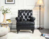 Home Furniture Living Room Button Leather Sofa Chair