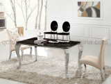 Modern Dining Furniture Chrome Legs Dining Table