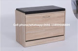 One Door Shoe Rack/Cabinet with PU Seat Bench Design