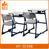 Single School Desk and Chair with Metal Frame