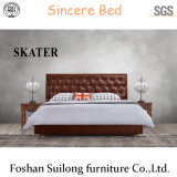 A01 American Style Fabric Bed Leather Bed