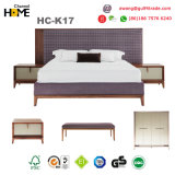 2017 King Size Style Modern Fabric Bedroom Bed (HC-K17)