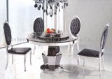 India Style Round Dining Table Stainless Steel Frame