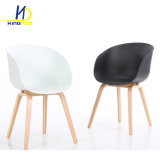 Indoor and Outdoor PP Plastic Dining Hay Chair with Metal Leg