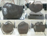 Granite Stone Monument / Tombstone with Custom Design - Tt12