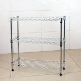 Multifunction Adjustable Chrome Metal Wire Small Stacking Shelf, NSF Approval