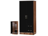 New High Gloss 2 Drawers +2 Door Combi Wardrobe Closet