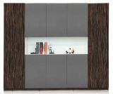 Fashionable Combination Melamine 8 Door Cabinet Bookcase Bookshelf