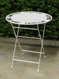 Round Metal Table Vintage Garden Furntiure