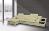 3+Chaise and Side Table Leather Sofa