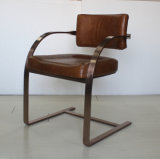 Solid Stainless Steel Conference Chair, Vintage Office Chair, Dining Chair Yh-295