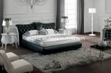 Hot Selling Genuine Leather Bed (SBT-5820)
