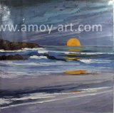 Handmade Sun Rise Oil Painting for Home Decor