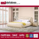 Modern Style Beige Color Leather Bed Furniture Fb2102