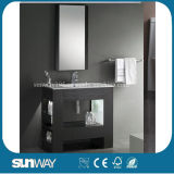 New Wood Veneer Bathroom Cabinet with Good Quality Sw-S2002