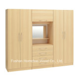 Innovative Bedroom Storage 4 Door Combination Wardrobe (WB40)