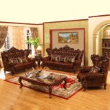 Luxury Leather Sofa Set for Living Room Furniture (525)