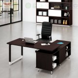 Modern Simple Black L Shape Manager Desk