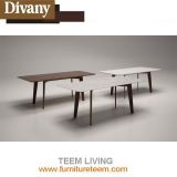 Modern Dining Room Square Wooden High Glossy Table