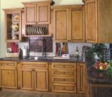 American Style Maple Solid Wood Kitchen Cabinet (JX-KCSW024)