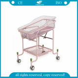 AG-CB010 Best Selling Hospital ABS Basin Basket Baby Crib with 4 Wheels