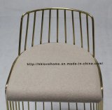 Metal Restaurant Outdoor Light Gray Wire Dining Bar Chairs