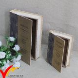 Wooden Book Holder Antique Decorative Storage Box