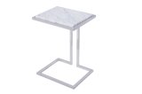 Living Room Stainless Steel Side Table with Mable Top