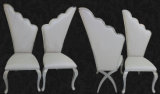 Wing Back Comforatable Cheap Princess Stainless Steel Chair White Wedding Stainless Steel Chair Cheap Stainless Steel Chair