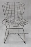 Modern Dining Restaurant Knock Down Metal Bertoia Chrome Wire Chair