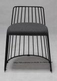 Replica Metal Restaurant Outdoor Furniture Strings Gray Wire Dining Chairs