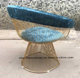 Metal Dining Restaurant Cushion Outdoor Steel Leisure Wire Chair