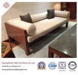 Chinese Hotel Furniture with Wooden Fabric Three Sofas (YB-O-12)