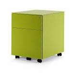 Metal Mobile Filing Cabinet with 2 Drawer